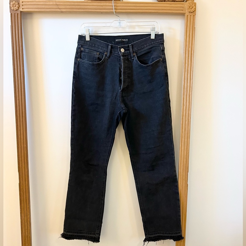 DENIM FORUM, Aritzia Arlo High-rise Straight Black Jeans, Organic - size 29